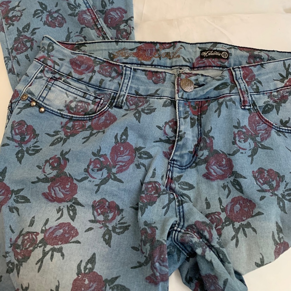Floral Jeans.